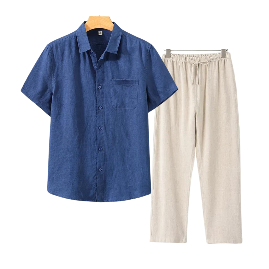 Shortsleeve linnen set