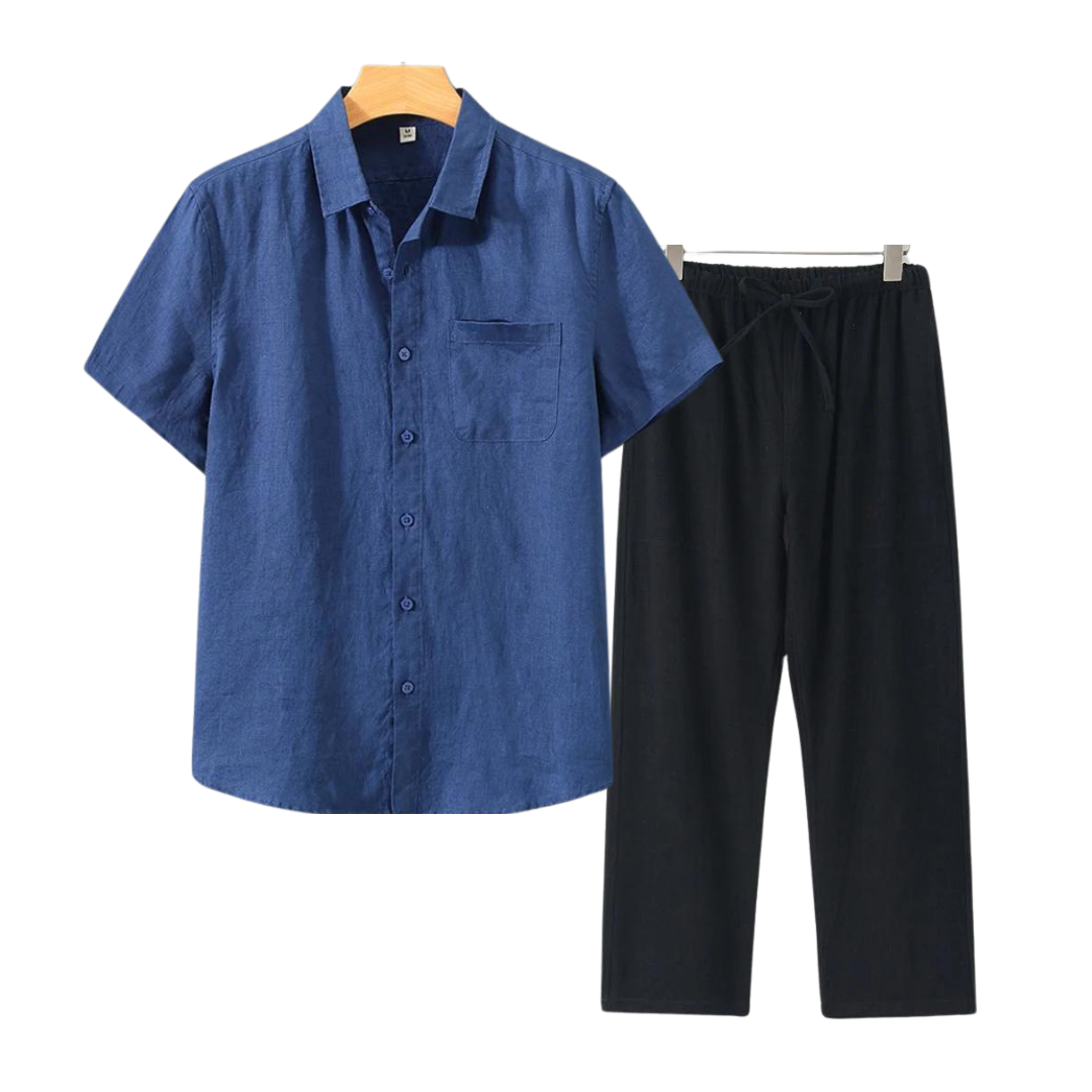 Shortsleeve linnen set