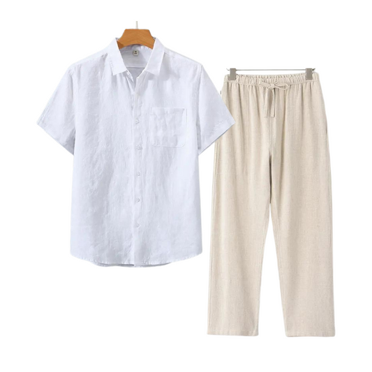 Shortsleeve linnen set