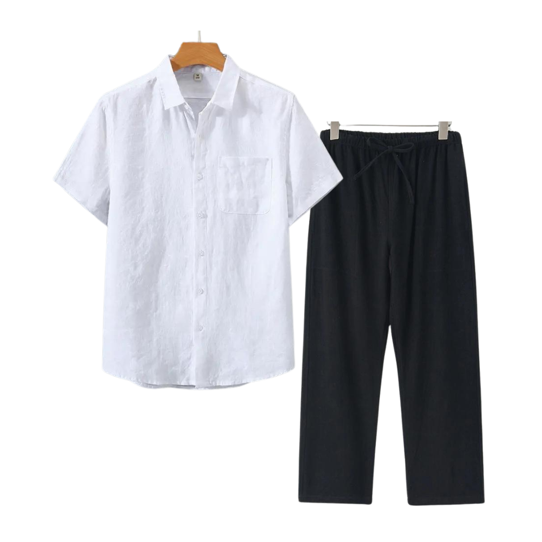 Shortsleeve linnen set